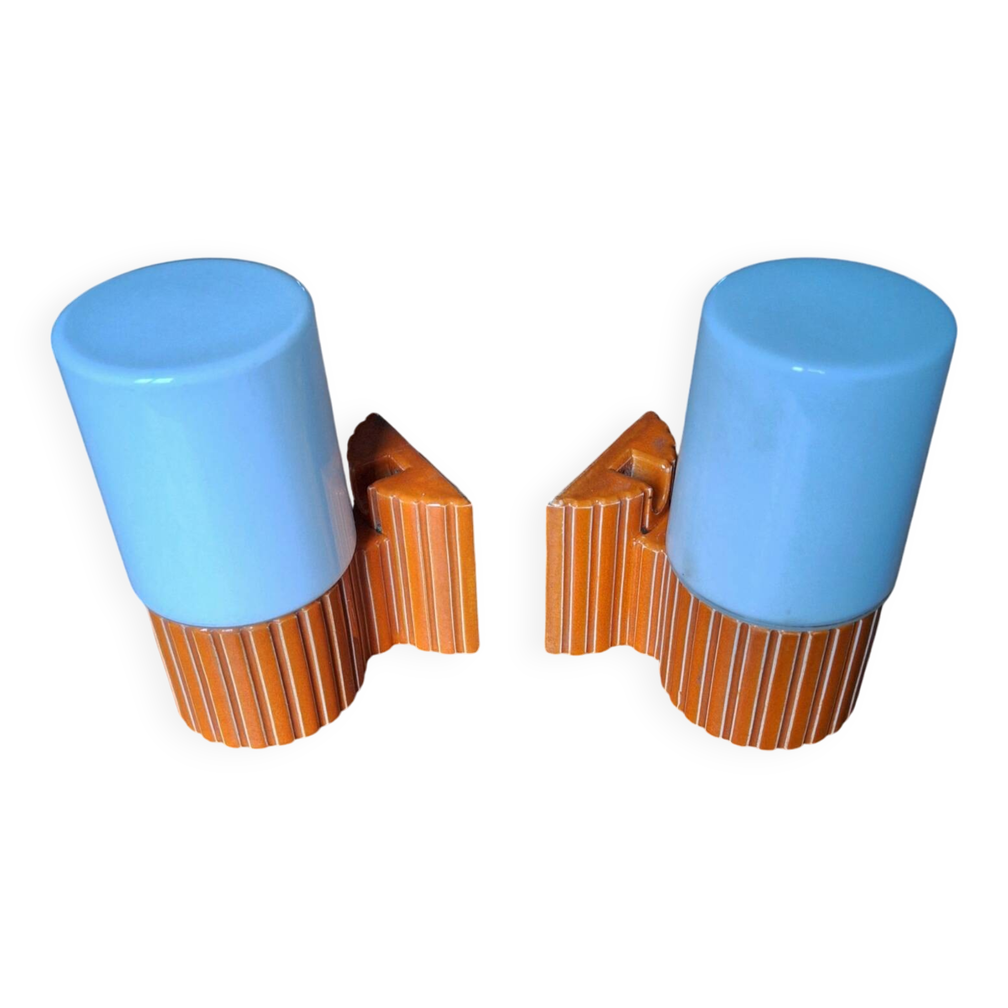 Pair of vintage Hans Agne Jakobsson wall lamps for IFÖ, antique designer lamps