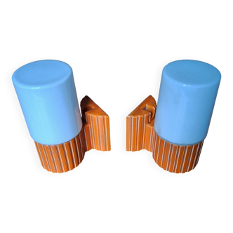Pair of vintage Hans Agne Jakobsson wall lamps for IFÖ, antique designer lamps