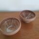 Lot de 2 bols en gres coulant