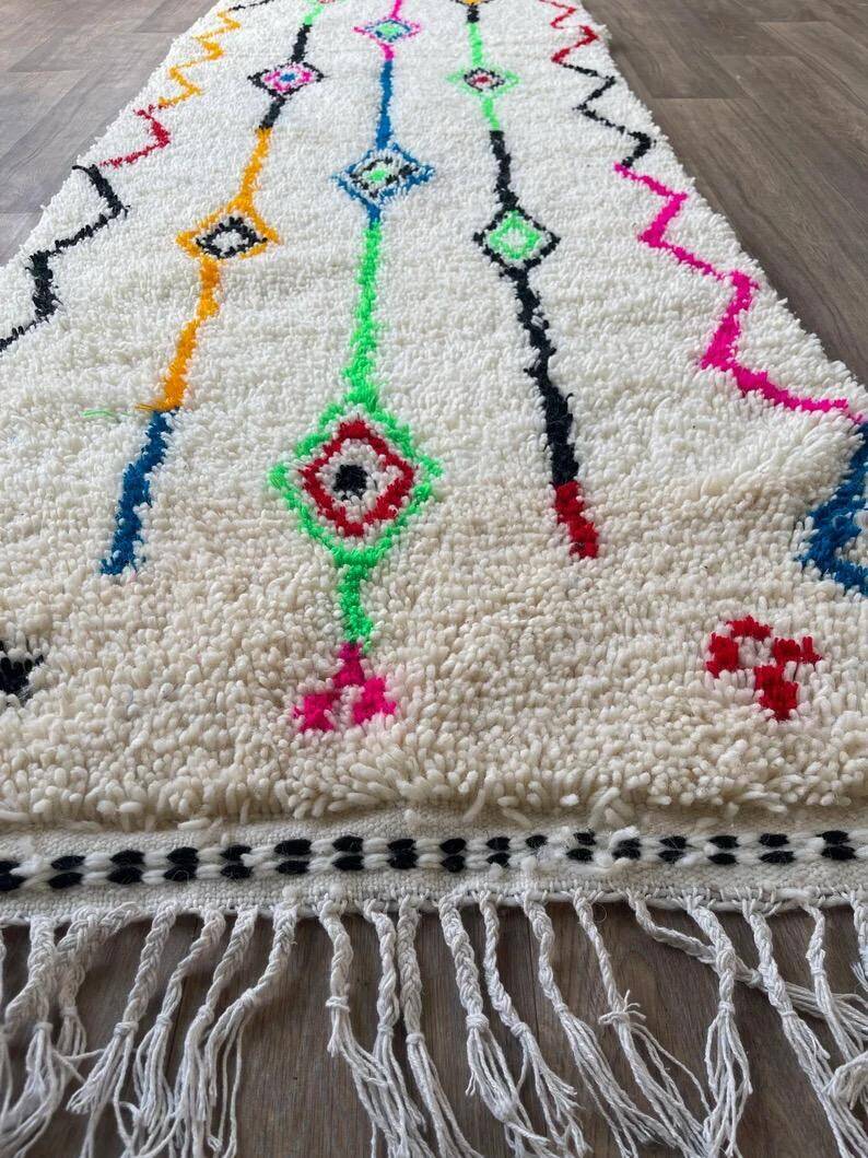 Handmade runner rug 300cm x 100cm