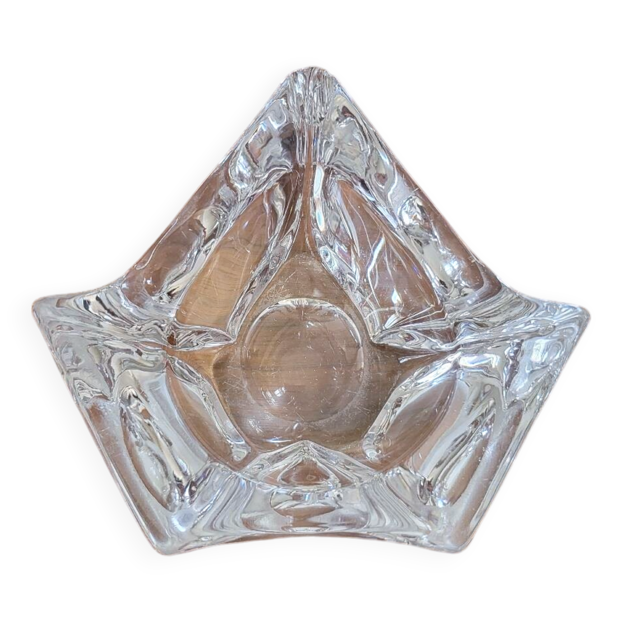 Daum France Crystal Pocket Ashtray