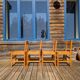 4 solid pine chairs Les Arcs