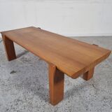 Elm coffee table by Luigi Gorgoni, 80s