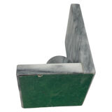 Vintage bookends marble 80s design bookend