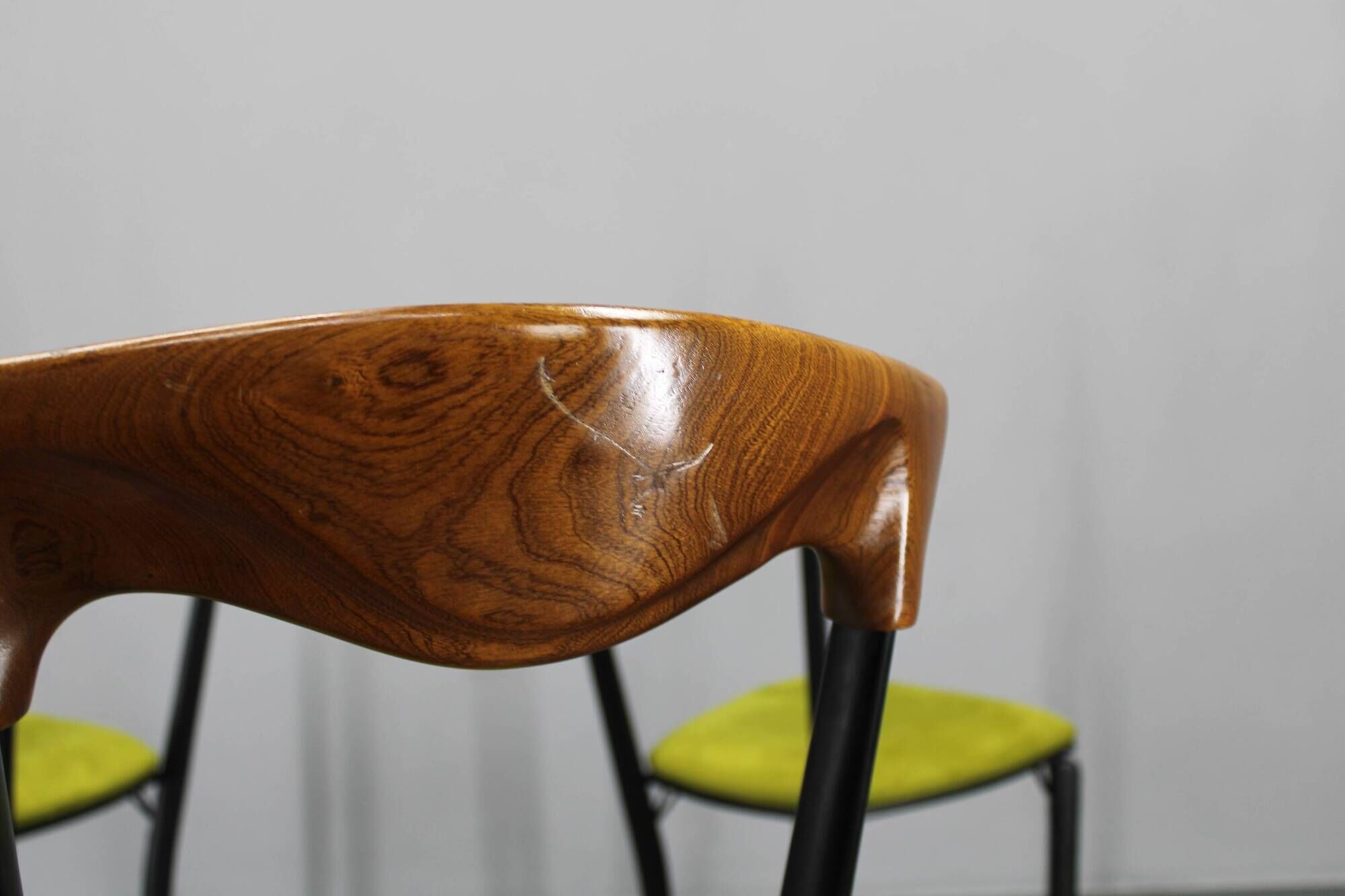 1970s set of eight Charme dining chairs by Fasem, Italy