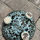 Glazed ceramic bowl / bowl – brutalist vintage crafts