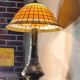 Large bronze lamp nynph in the bath 63x38 superb tiffany style lampshade