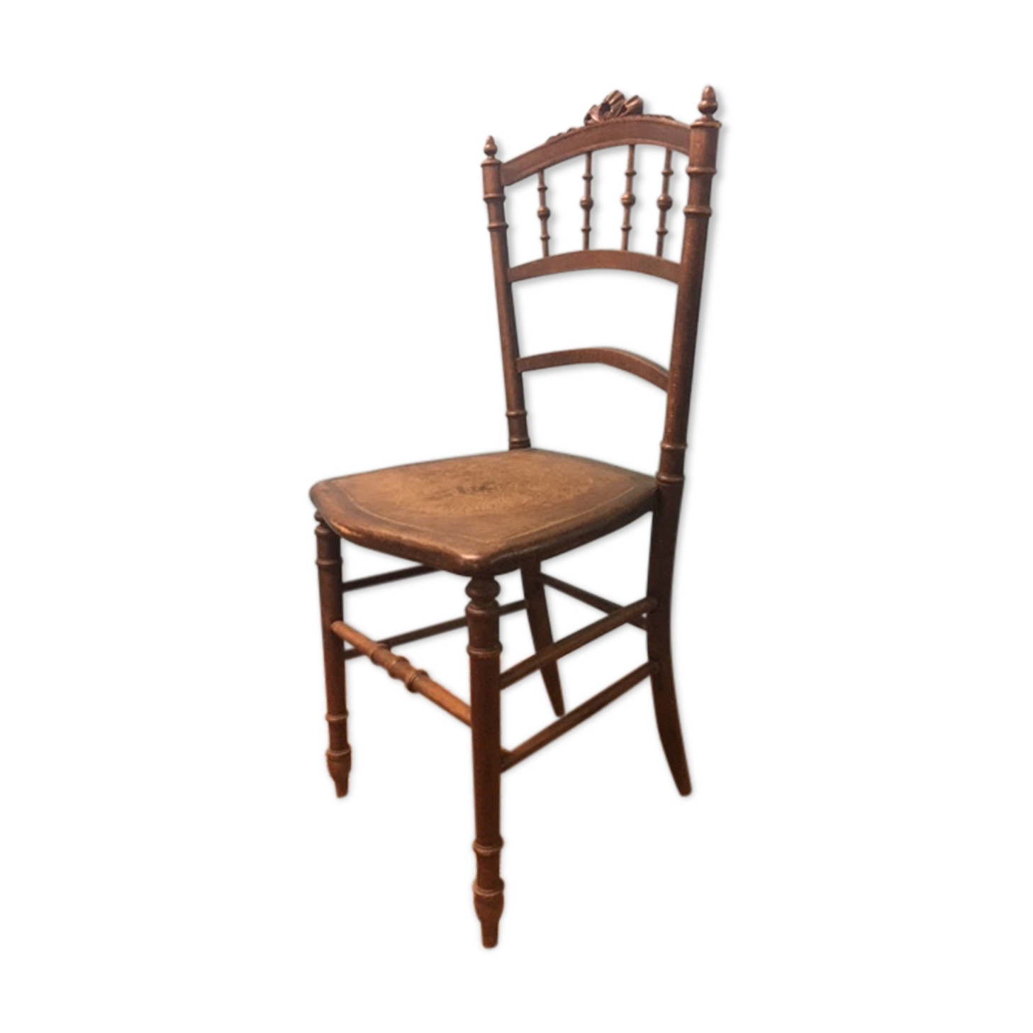 Old carving wooden bedroom chair
