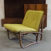 Bamboo, Rattan en Canvas Lounge Chairs from Van Sun Expo LTD, Norway, 1960s, Set of 2