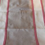 4 armchairs and a coffee table made of rattan and bamboo wood, vintage.