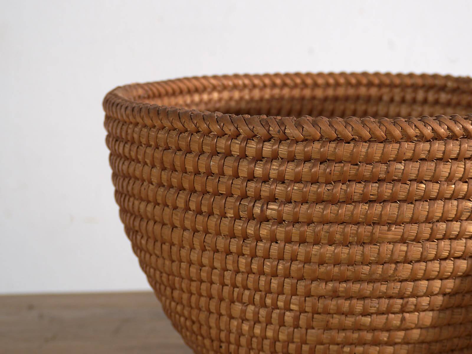 Antique woven rattan basket (c.1920)