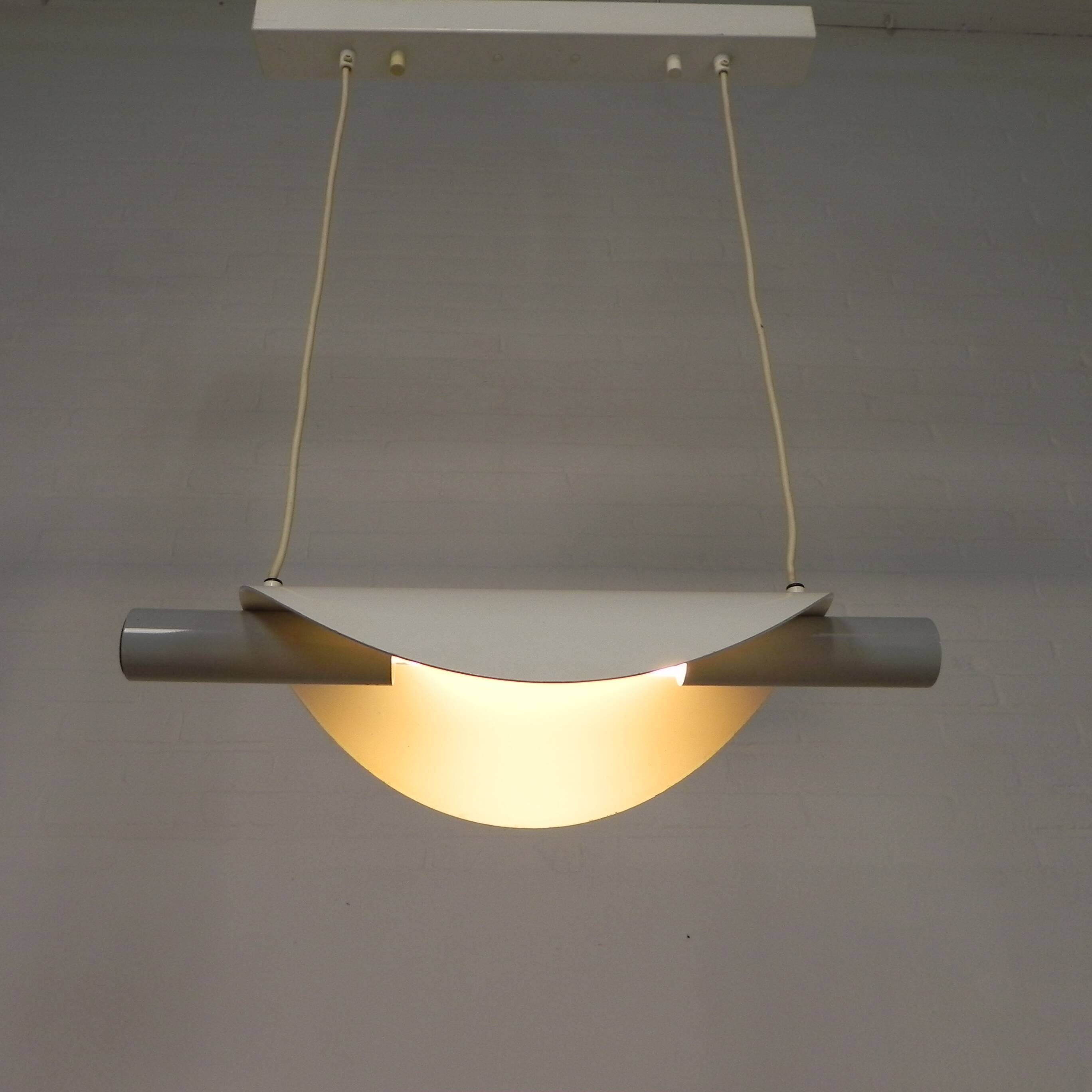 Rare Dijkstra pendant lamp with two wires, 1960s
