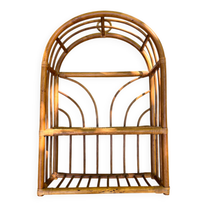 Étagère murale rotin