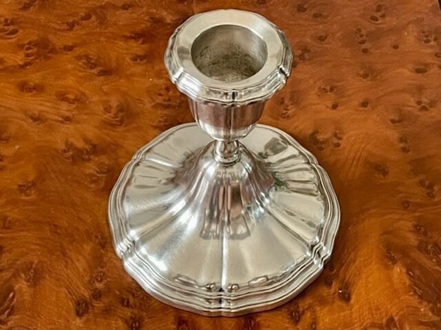Silver metal wmf candle holder, 1900/1920