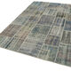 Hand-knotted oriental overdyed 173 cm x 242 cm grey patchwork carpet
