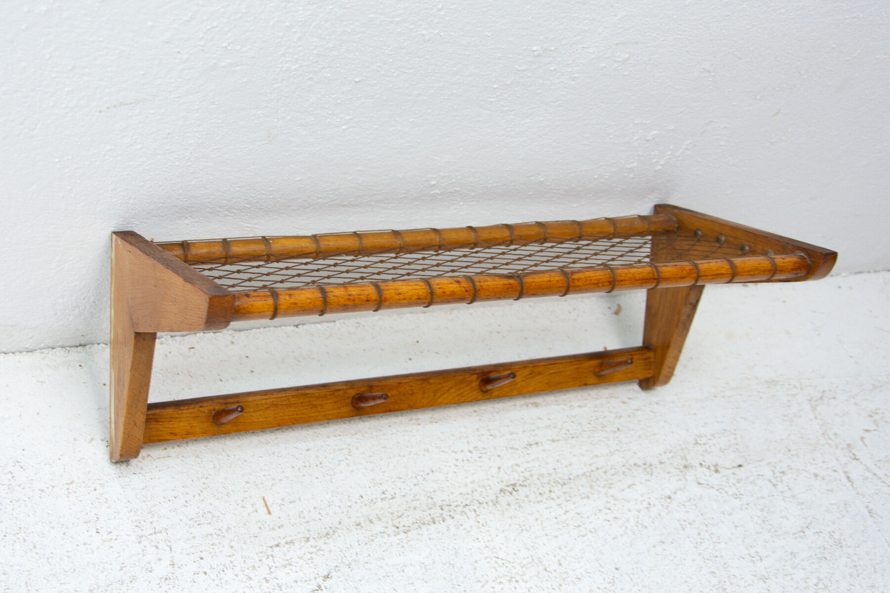 Mid century wall shelf by Krásná Jizba, Czechoslovakia, 1960´s