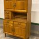 Vaisselier, buffet 2 corps vintage en chêne