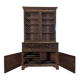English mahogany writing desk bookcase