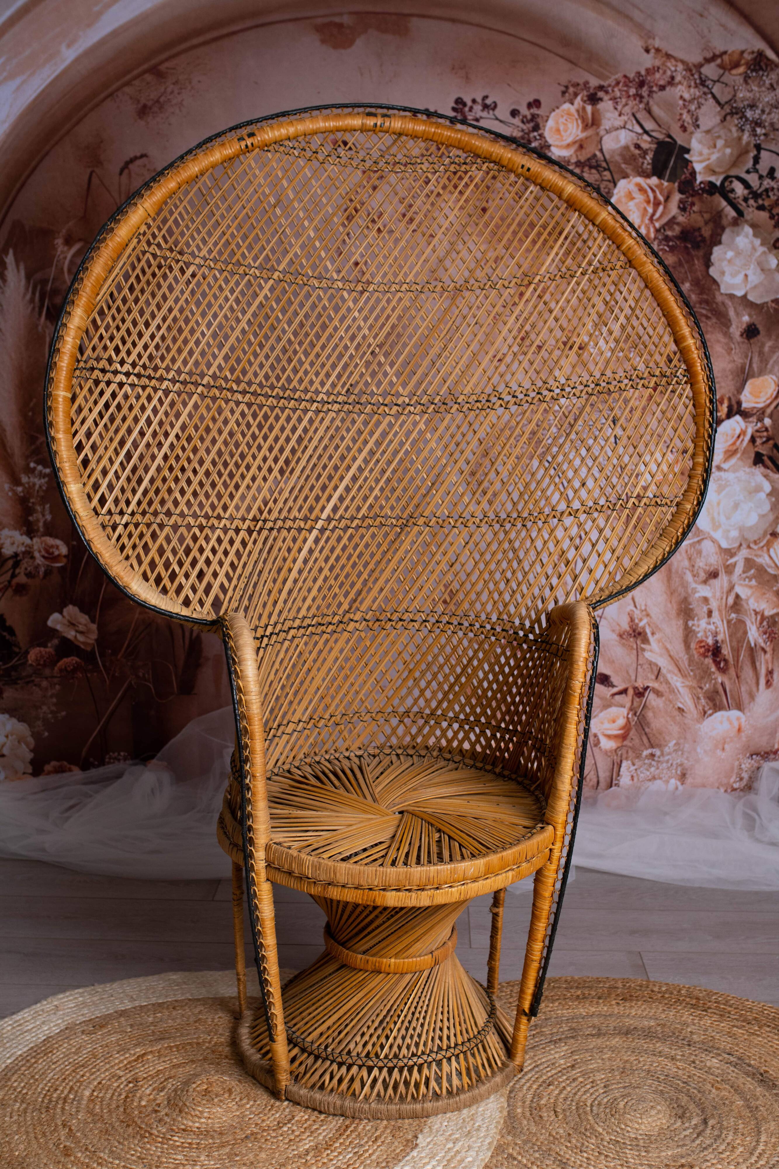 Emmanuelle rattan armchair