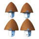 Set of 4 Lucid wall lights in Scandinavian style.