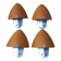 Set of 4 Lucid wall lights in Scandinavian style.