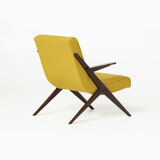 Pair of lounge chairs by ULUV reupholstered in Kvadrat Hallingdal, Czechoslovakia, 1960s