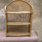 Rattan shelf