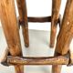 Pair of brutalist bar stools, France, 1950s
