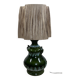 Vintage 1960s shaded green ceramic lamp
