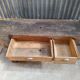 Vintage solid wood carpenter's workbench
