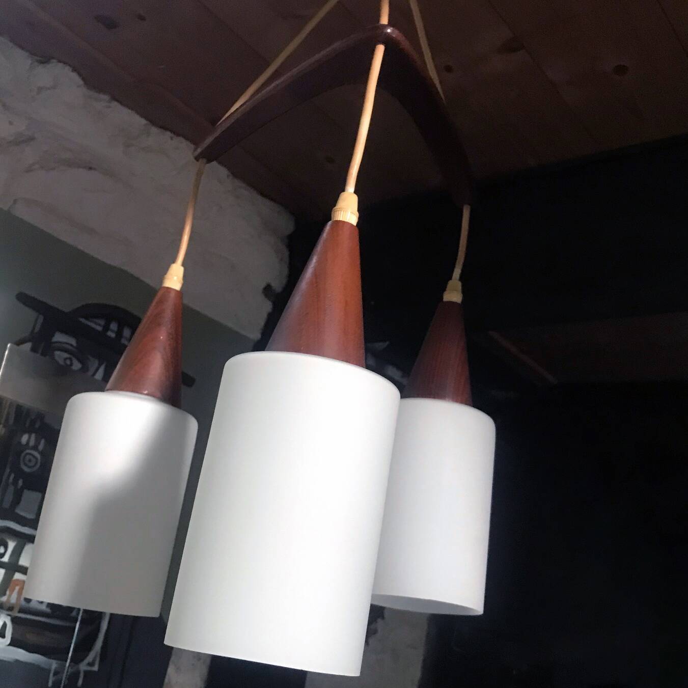 Vintage Pendant Lamp • Boomerang • Louis Kalff • Philips • Space Age • 1960