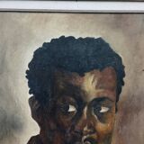 Painting portrait of man oil on canvas