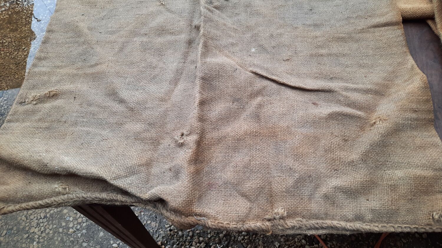 9 potash burlap bag from alsace