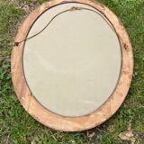 Old wood carved mirror 51 x 37