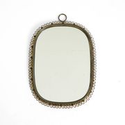 Mid century brass wall mirror by Josef Frank for Svenskt Tenn Sweden