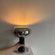 Vintage table lamp, chrome and black lacquered metal, Italy 1960