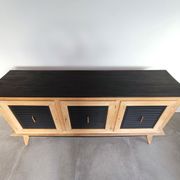 Cabinet from the 50s in solid oak signed FNA N° 0049