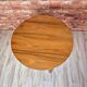 Renovated art deco round coffe table, Poland 1950s