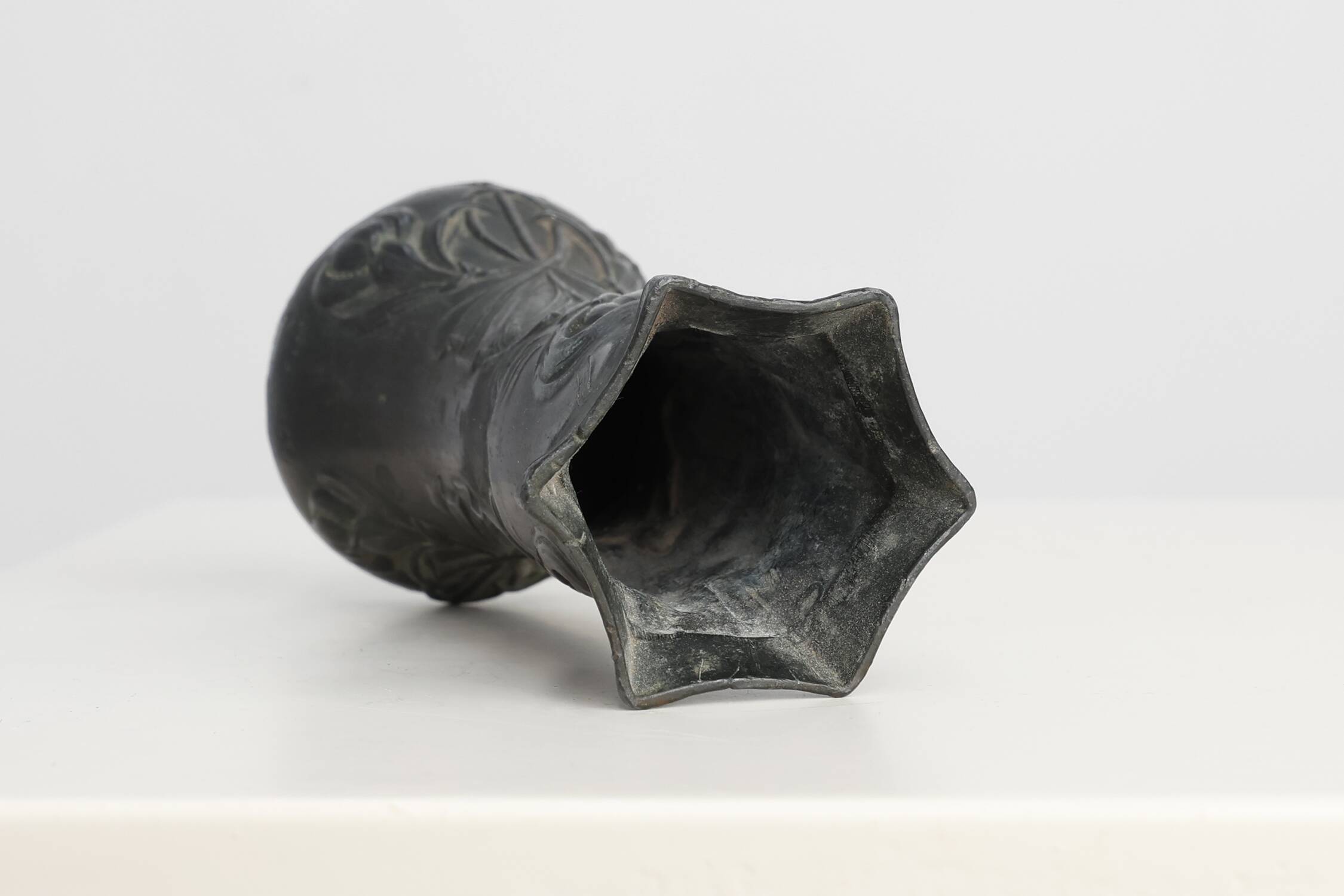 Art Nouveau Pewter Vase attr. to W. Renewerf, The Netherlands ca. 1900