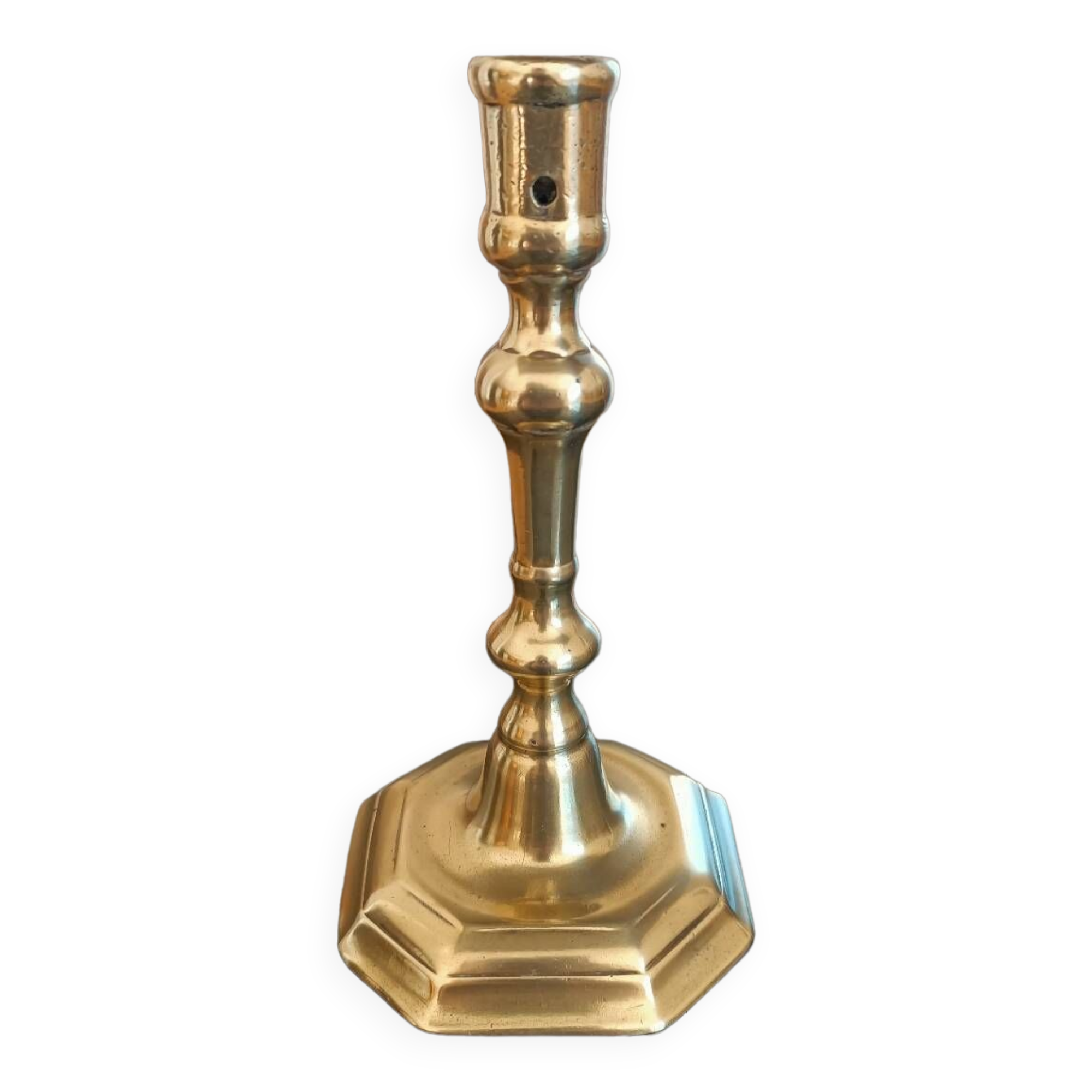 Gilded bronze candle holder