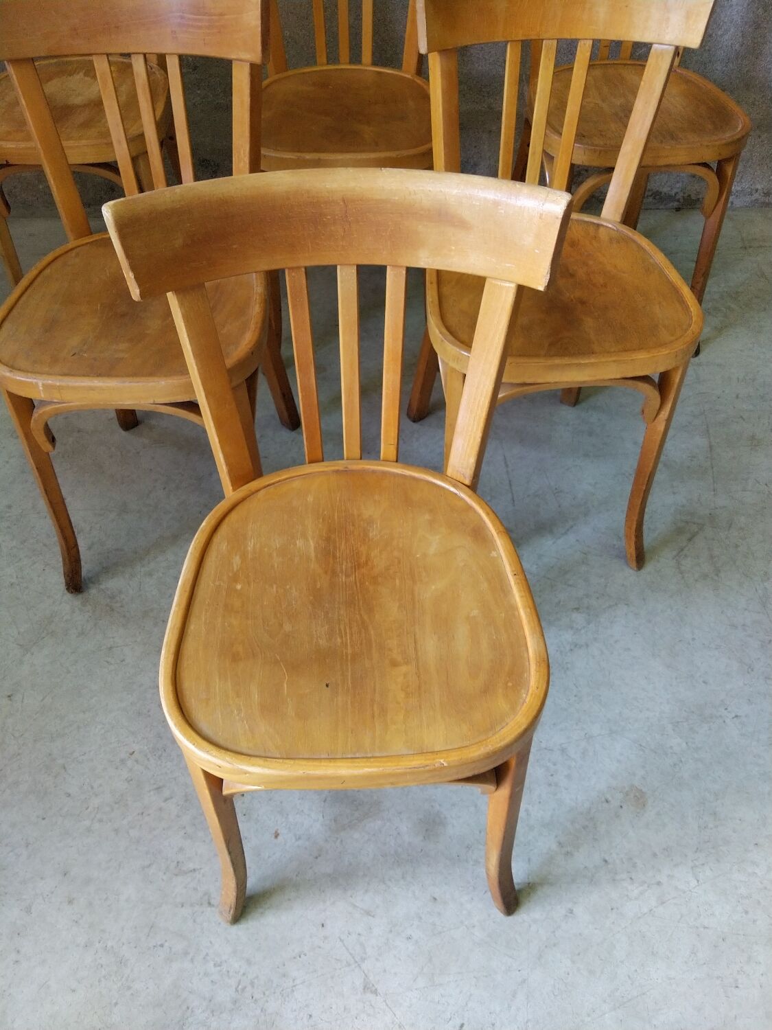 6 Bauman bistro chairs