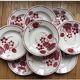 Ensemble de 9 Assiettes creuses Terre de fer Badonviller
