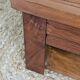 Pair of handcrafted walnut bedside tables from the 20th century.