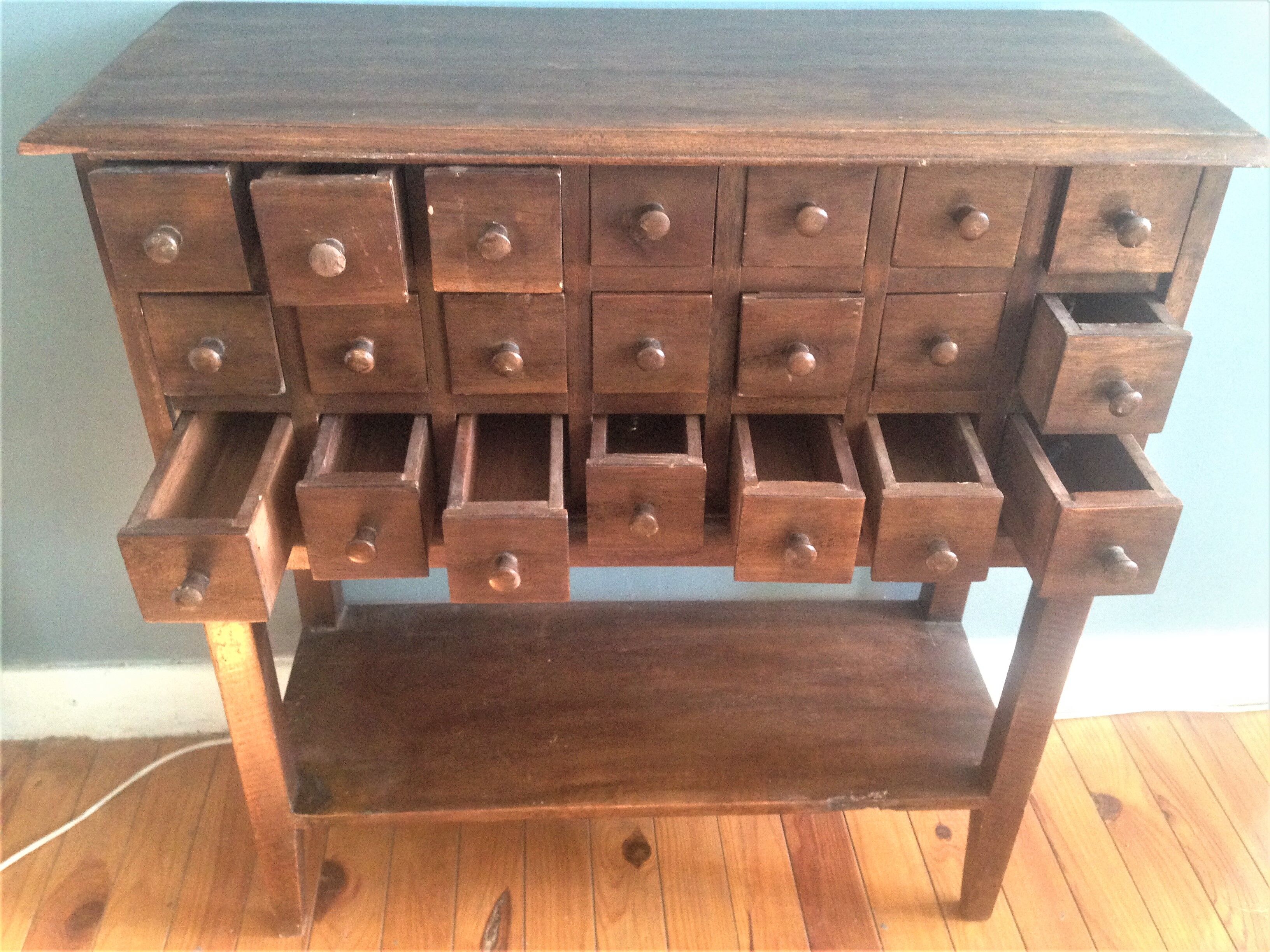Old apothecary dresser early 20th century