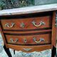 Commode marquetry old style louis xvi vintage marble top xxeme