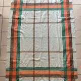 70s Basque tablecloth green/orange/brown