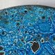 Glacier ennamel tureen vintage turquoise blue 1960 / cyclops varnished earthenware by Charles Cart