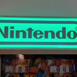 Luminous sign advertising nitendo