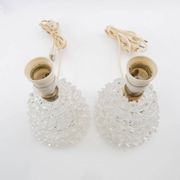 Paire de lampes de table en verre Murano Italie 1950