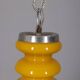 Vintage Space Age Italian Yellow Glass Chandelier, 1970s